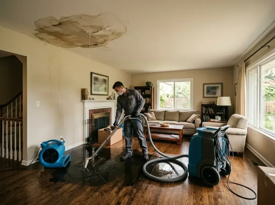 attic-pipe-burst-ceiling-drip-008 — frequently asked questions, Water Damage Restoration & Carpet Care in St. Martin, MS
